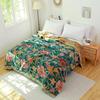 Japanese Leisure Blanket and Throws 100% Cotton Gauze Sofa Towel Single Double Soft Blanket Summer Thin Quilt Flowers Bed Spread