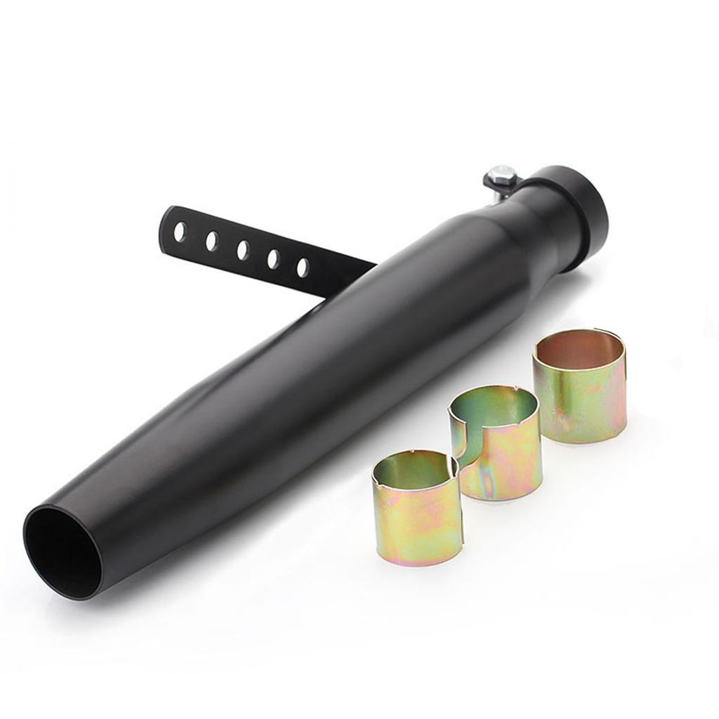 Motorcycle Exhaust Pipe Stainless Steel Noise Reduction Muffler Silencer Pipe Universal for Motorbike