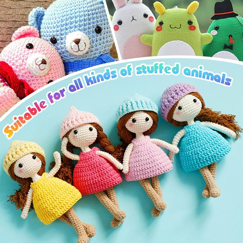 New 100/50PCS 3-8mm Plastic Black Dolls Eyes DIY Doll Puppet Animals Pin Safety Eyes For Handmade Bear Doll Craft Children Toys