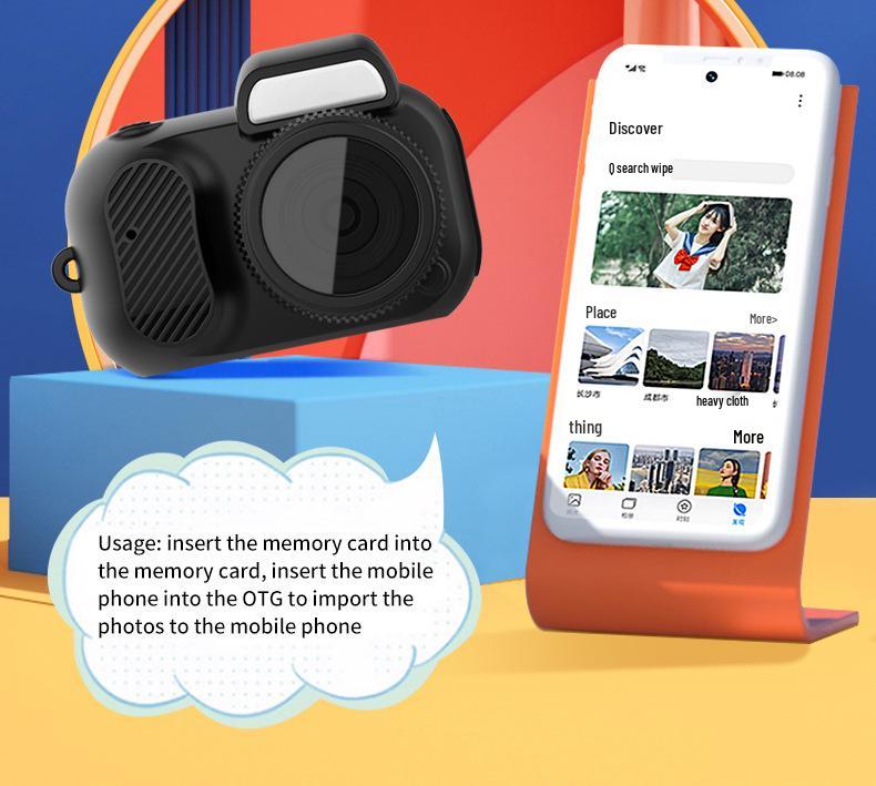 Retro High-Definition CCD Camera for Students - Travel-Friendly, Entry-Level Gift for Girls