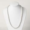 [MIONO] [Produced by Yumi Katsura] Yumi sienne Pearl Necklace Coco 70cm Formal Occasions Simple Popular White Made in Japan (Silver)