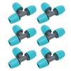 20PCS 16mm Tee Pipe Connector PE Irrigation Tubing Tee for Greenhouses Gardens Agriculture 9.3x6CM