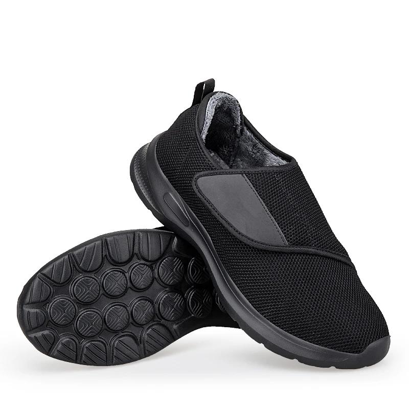 Winter Women Wide Feet Swollen Walking Casual Shoes Thumb Eversion Adjusting Soft Comfortable Man Shoes Zapatillas Para Hombre