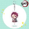 Demon Slayer Acrylic Keychain Tanjiro Nezuko Anime Double Sided Key Ring Accessories for Cosplay Set Gift Fans