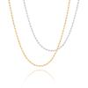 Stainless Steel Rice Bead Choker Necklace for Women - Titanium Steel Layering Accessories