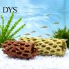 Aquarium Shrimp Cave Cave, Artificial Tree Trunk Hide, Fish Tank Natural Wood Texture Ornament Hideout, Realistic for Betta Hiding And Resting
