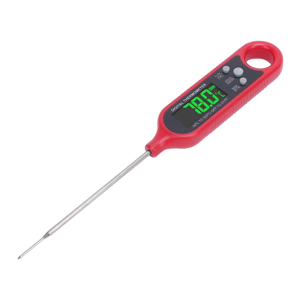 Digital Mt Temperature Probe, Food Thermometer, Stainless Steel Probe Pen,   Time with Magnetic LCD Display for Kitchen BBQ