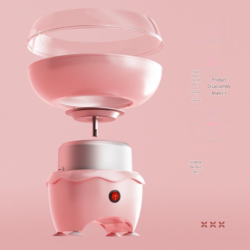 Fully Automatic Mini Cotton Candy Maker for Kids and Home Use
