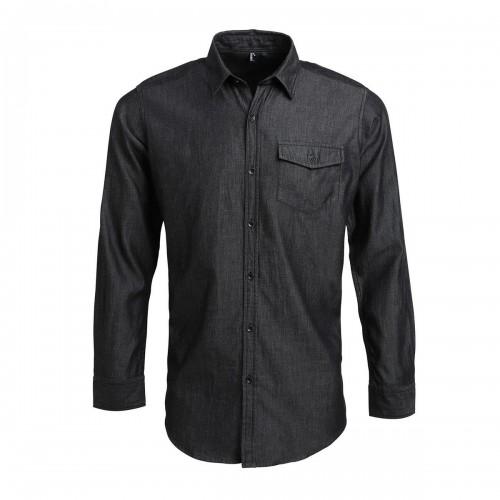 

Premier Mens Denim Jean Style Stitching Shirt XXL