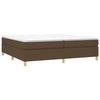 Maison Exclusive - Sommier à lattes de lit avec matelas Marron foncé 200x200 cm