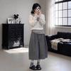 2026 Early Spring V-Neck Long Sleeve Three-Piece Set: Vest & Wide-Leg Pants.