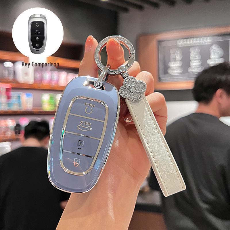 Beijing Hyundai Elantra Key Cover for Yuedong Shengda Mingtu Yixing iX35 - Car Protective Shell Bag