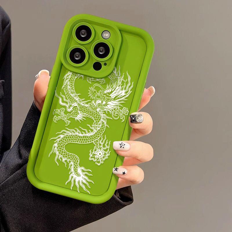 White Line Dragon for iPhone17PorMax Mobile Phone Case 17 Apple 16 Matte 14/15 Factory Foreign Trade