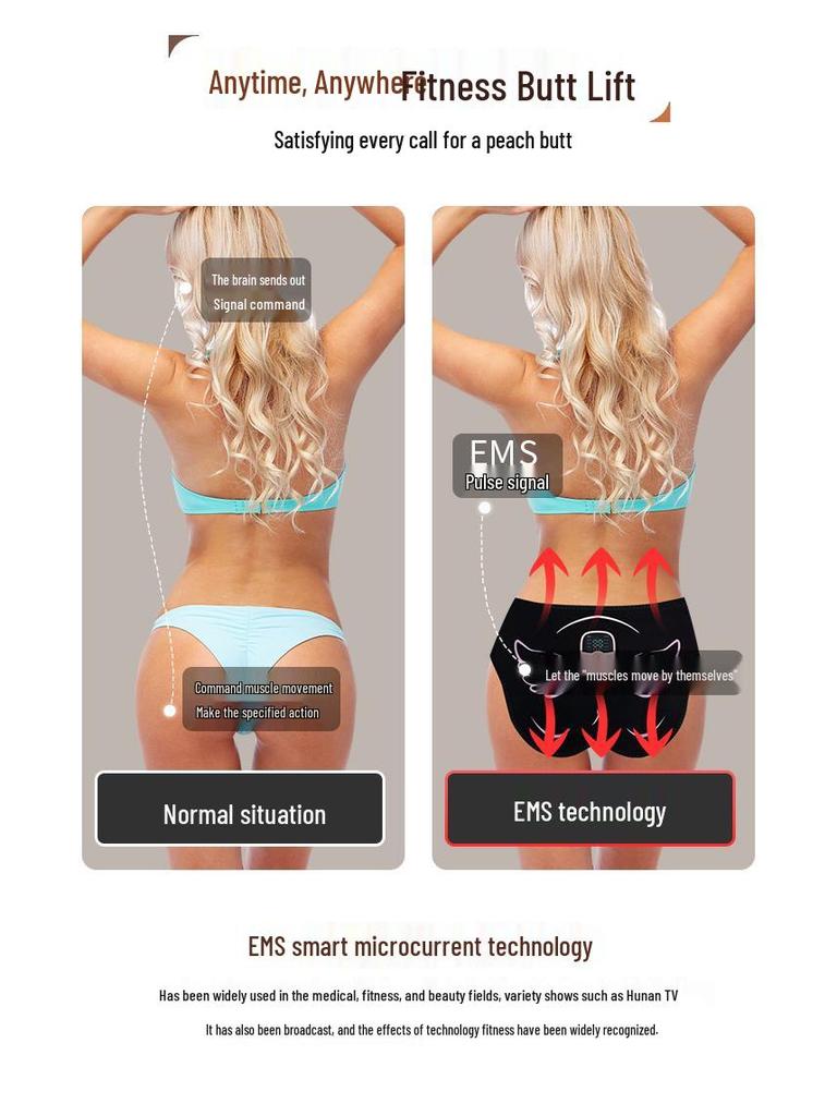 Smart Hip Lifter: Wireless EMS Massage Waist Belt for Toned Buttocks