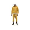 Jordan Flight Fleet Düz Renk Kapüşonlu İpli Günlük Uzun Kollu Sweatshirt Erkek sweatshirt Hardal Rengi FB7291-752