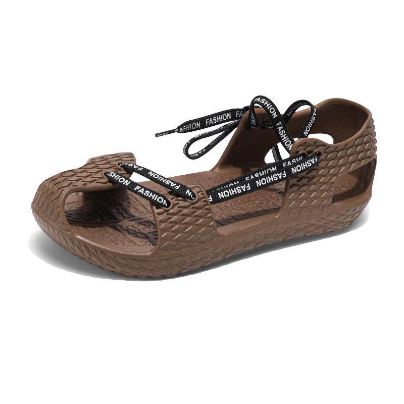 

Оригинальные сандалии для мужчин летние водные туфли ЭВА легкая удобная обувь повседневные женские мужские шлепанцы сандалии обувь 45 коричневый