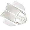 Cubierta Adhesiva de Embellecedor de Altavoz de Puerta para BMW Serie 7 G11 G12 2016 2025 Interior de Coche Acero Inoxidable Plateado 6 Cubiertas Accesorios