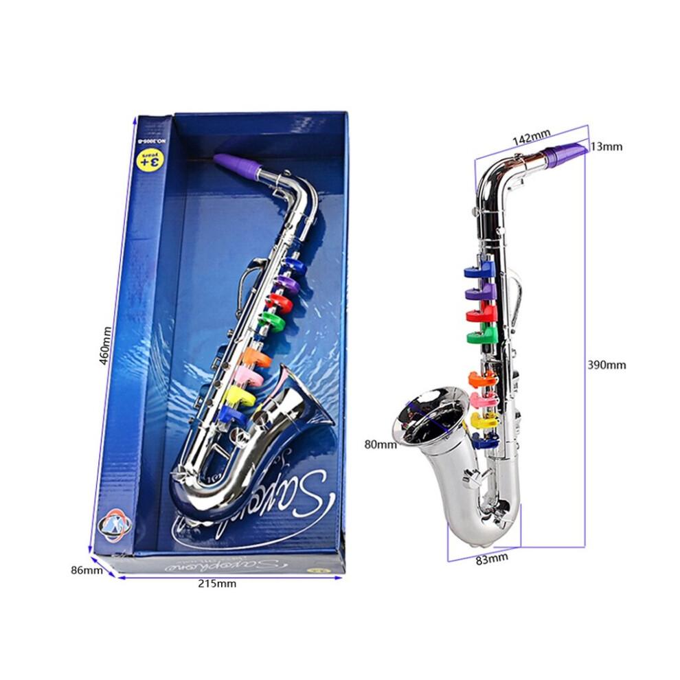 3Pcs Kids Musical Instruments Toy Clarinet,Saxophone Trumpet,Wind and Brass Musical Instruments Combo for Toddlers Play