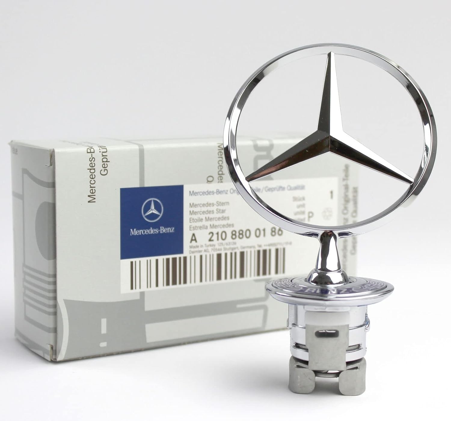 

Hood Mascot Star Emblem 2108800186 [Genuine Mercedes-Benz]
