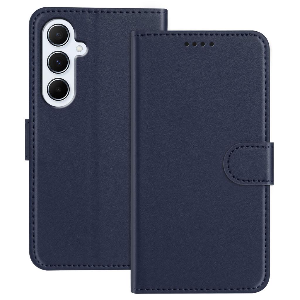 For Samsung Galaxy A26 5G Leather Case Wallet Stand Solid Color Anti Drop Phone Cover