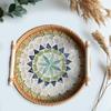 Elegant Rattan Serving Tray Set for Home Decor