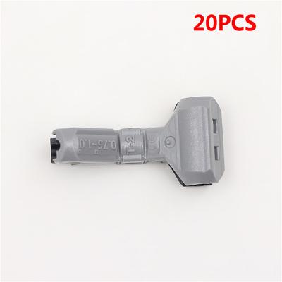 20PCS  Universal For 1 Pin 18AWG 0.75SQMM Non-stripped T Type Wire Cable Connector Joint Quick Splice Crimp Terminals Terminator