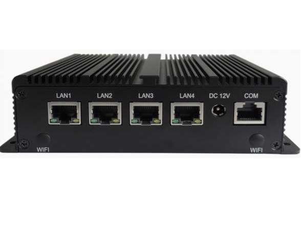 4LANS J4125 Fanless Embedded Mini Industrial PC Computer for Edge Computing IOT Gateway Support Windows10 OS