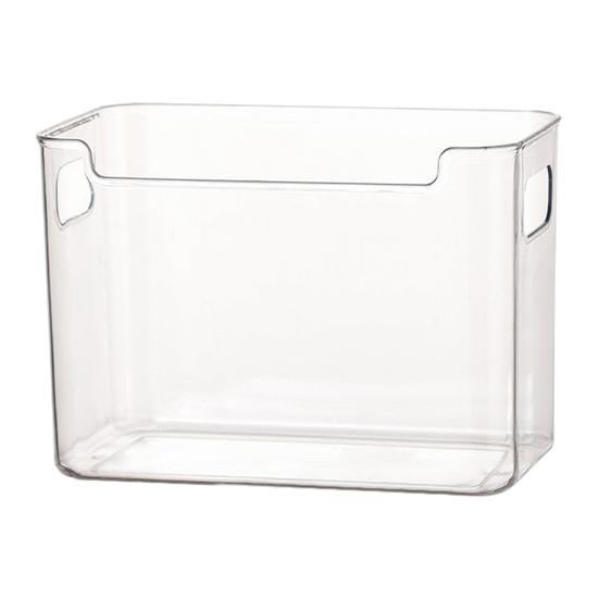 Boîte de rangement pour porte latérale de réfrigérateur Bacs de rangement en plastique transparent Empilables Organisateur de cuisine pour viande Snacks et Boissons