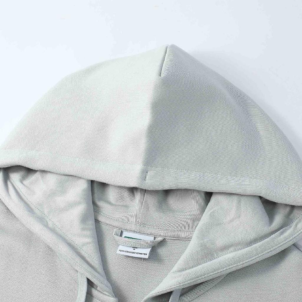 Puma Classic Fz Hoodie Comfortable Long Sleeve Zip-Up Jacket Sweatshirt Unisex Hoodies Light-Gray 631151-09