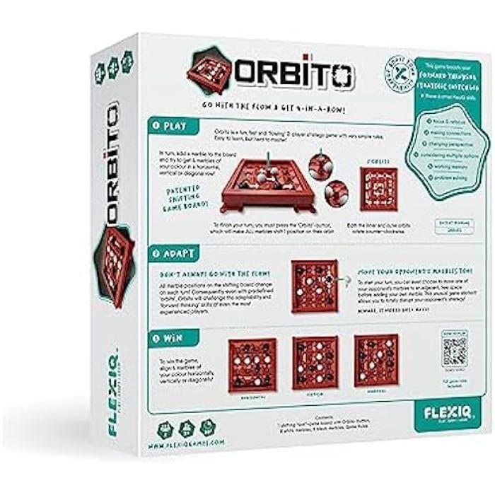 Jeu de stratégie FlexiQ Orbito - Blanc - À partir de 7 Ans - 2 Joueurs - 10 Minutes de Temps de Jeu
