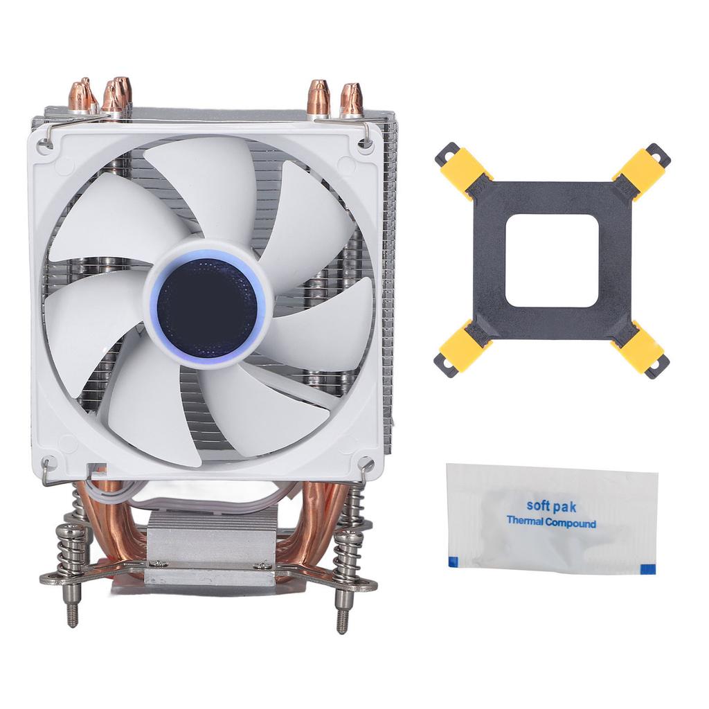 CPU Cooling Fan 3.54in 6 Heat Pipes 3pin 12VDC 2000RPM Hydraulic Bearing CPU Air Cooler with