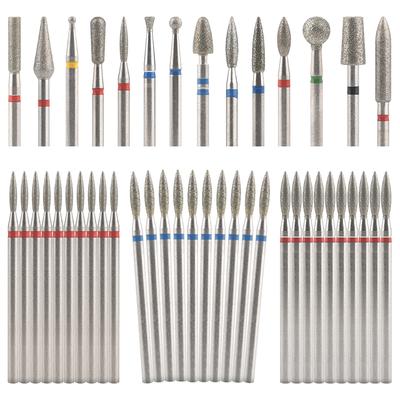 10 Stück/s Nagelbohrer Diamant Fräser Nagelhautreinigung für Maniküre Pediküre Elektrische Fräser Fräser Nägel Zubehör Werkzeug