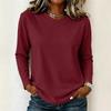 Women's Loose Fit Long Sleeve Top Casual Comfortable Pullover Lightweight Soft Fabric Relaxed Style Everyday Wear