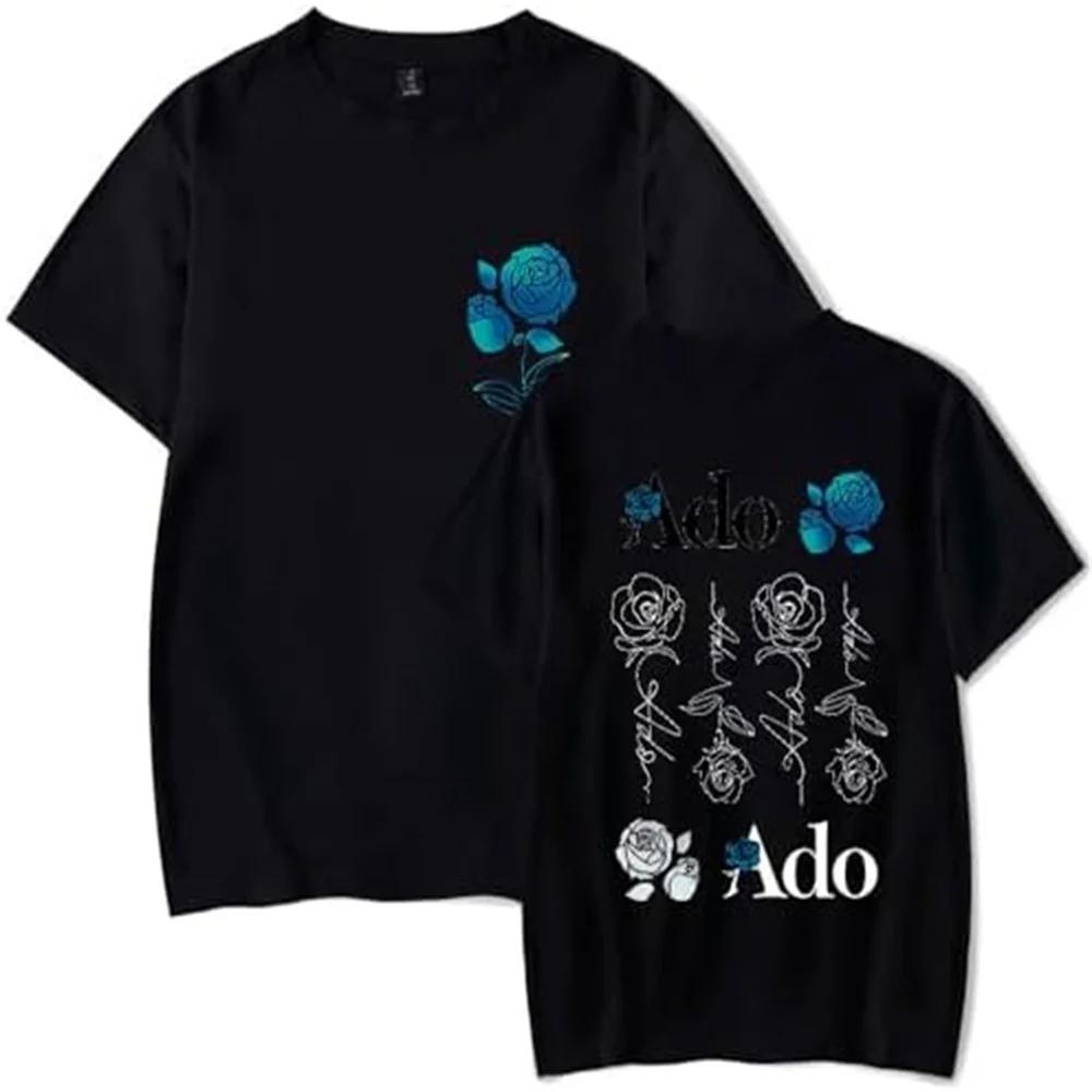 Ado WELTTournee 2026 Hibana T-Shirts Baumwolle Kurzarm Druck Kleidung Damen Herren T-Shirts Tops Unisex T-Shirt Japan Stil