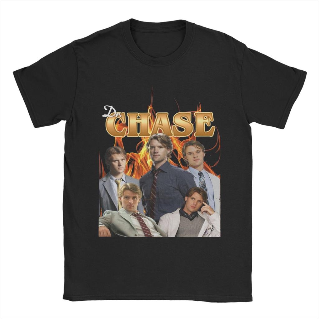 Dr. Robert Chase House MD T-Shirt Men Fashion 100% Cotton Tees Round Neck Short Sleeve T Shirts Plus Size Clothes