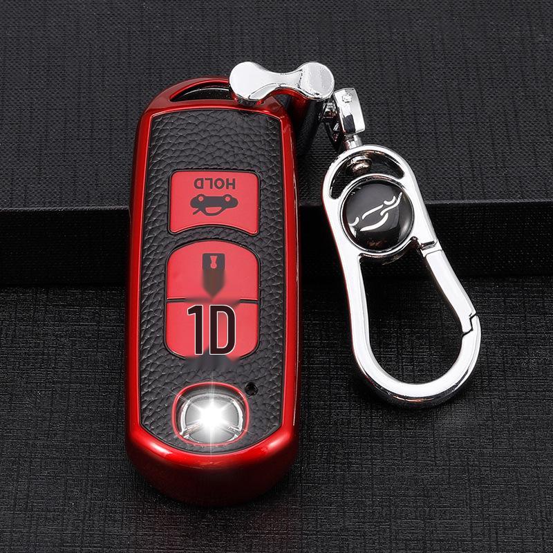 Mazda Schlüsselhülle für Axela, CX4, Atenza, CX5 - TPU Lederoptik