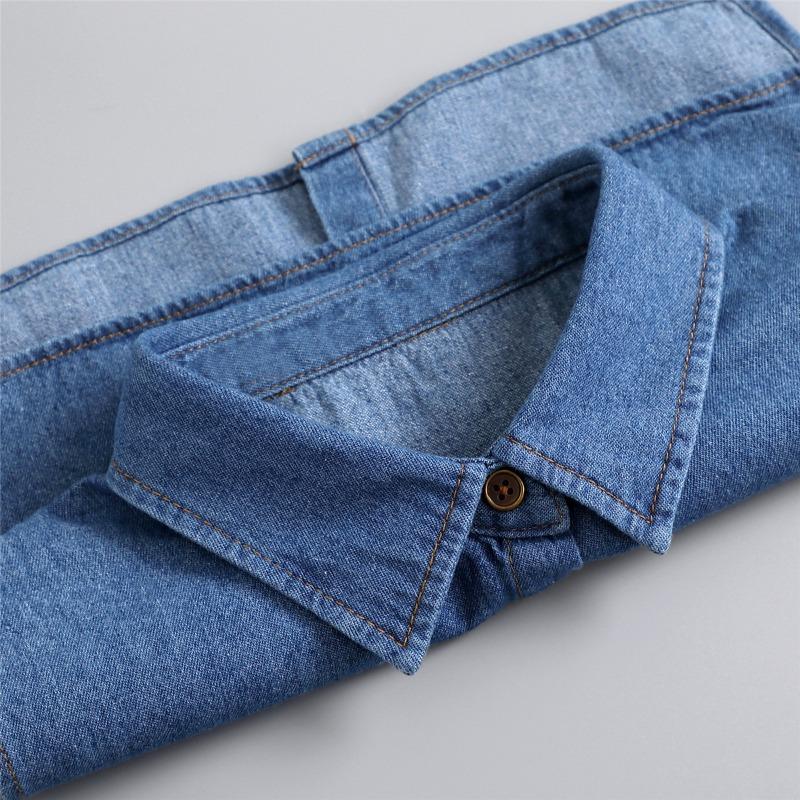 Denim Shirt Fake Collar for Men's and Women's Spring Sweater False Collar Korean Autumn Decorative Pointed Lapel Collar