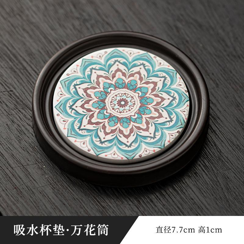 

Подставки под чай в китайском стиле из бакелита с присоской, креативные подставки с узором, антикварные, противоожоговые, домашние аксессуары для чайной церемонии