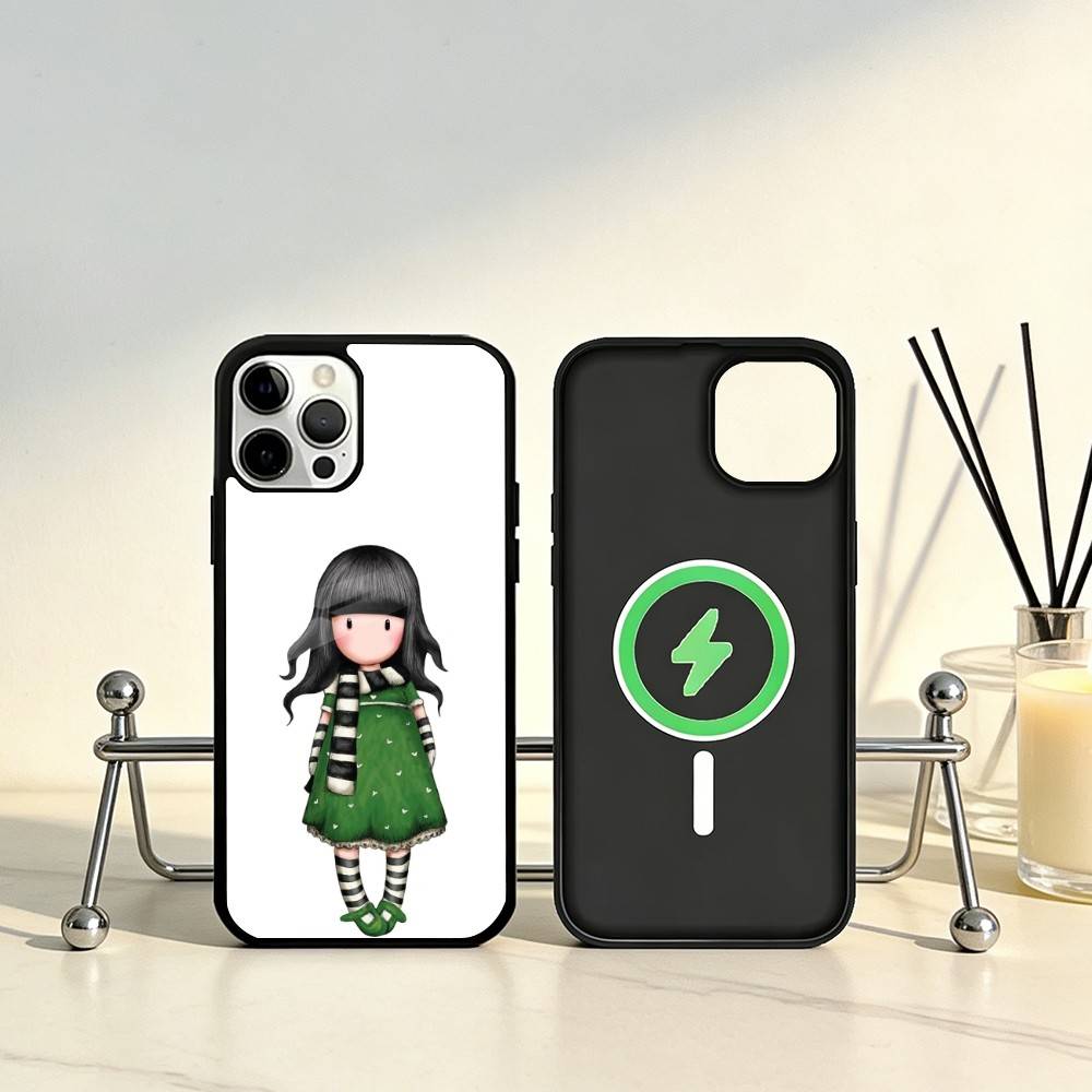Lovely Santoro G-Gorjuss Series Phone Case For iPhone17,16,15,14,13,12,11 Plus,Pro Max Magnetic For Magsafe Wireless Charging