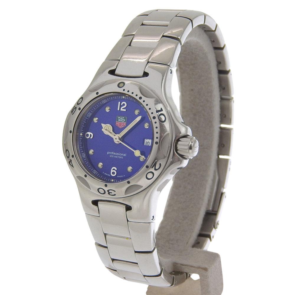 TAG HEUER Kylium Watches WL1316 BlueDial Stainless Steel Quartz Analog display Women Used