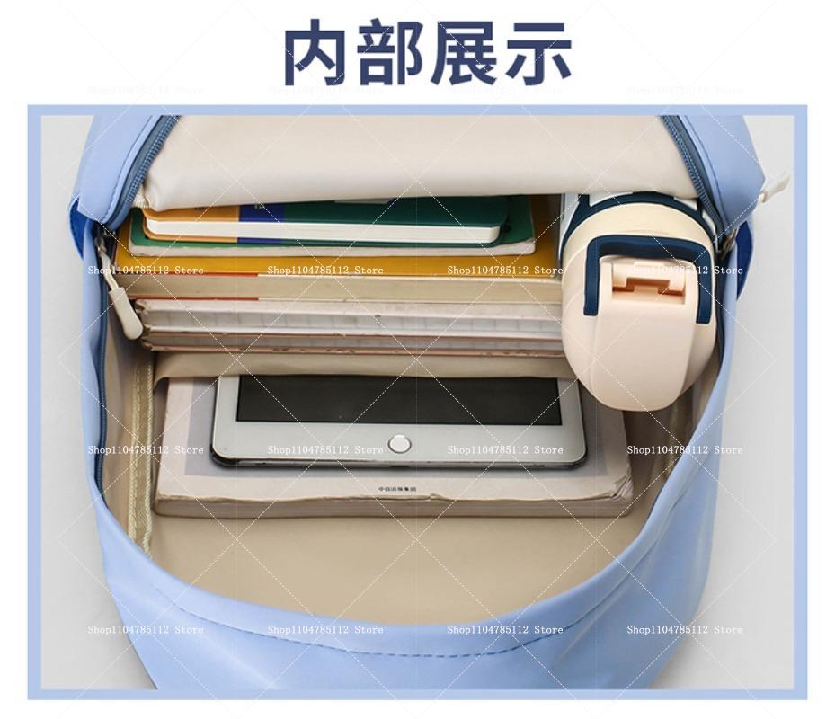 2pcs One Piece Backpack with Pencil Case Student Schoolbag Casual Large Capacity Backpack Boys Men Cartoon Anime Bookbag Gift