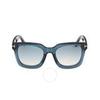 Leigh Blue Gradient Square Ladies Sunglasses Ft1115 92p 52