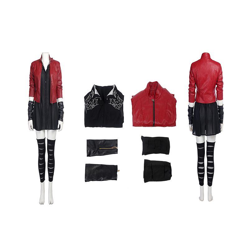 Premium Quality Avengers Age Of Ultron Scarlet Witch Cosplay Costume For Women