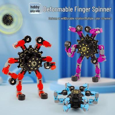 Transforming Octopus Fidget Spinner: Mechanical Robot Toy & Finger Decompression Gift
