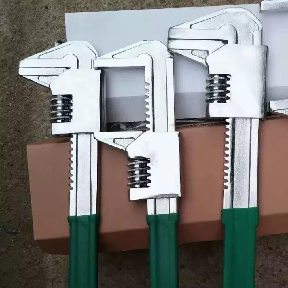 Multifunctional F-Type Adjustable Pipe Wrench Key Large Mouth Plumbing Spanner