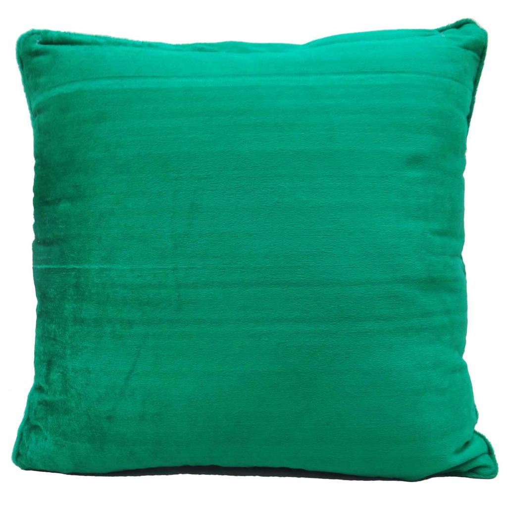 Indian Cushion Cover Home Decor Throw Pillow Velvet Case Green 16 x 16