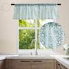 American Non-Punching Cover Small Curtain Half Curtain Kitchen Cafe Short Curtain Balcony Decorative Bay Window Household Partition Curtain