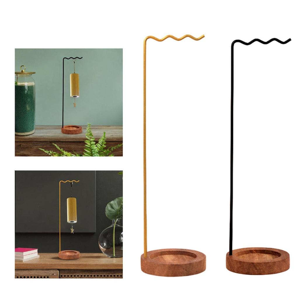Wind Chime Stand Desk Organization Calligraphy Brush Holder Rack Chinese Writing Brush Hanger for Hanging Pendant Lanterns Home