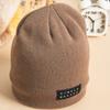 Daiso Fur Lined Simple Beanie Brown