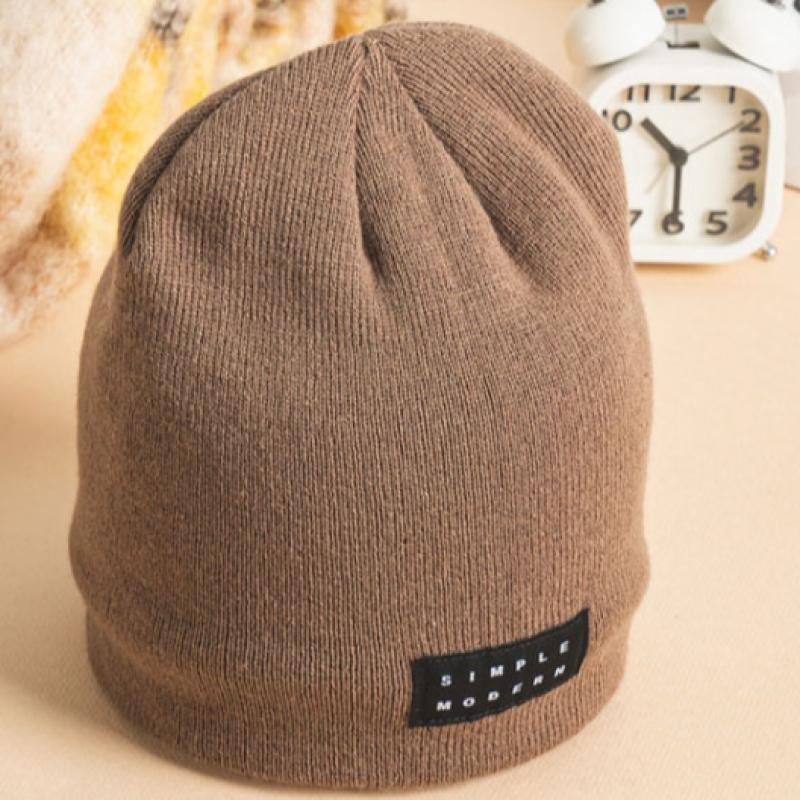 Daiso Fur Lined Simple Beanie Brown